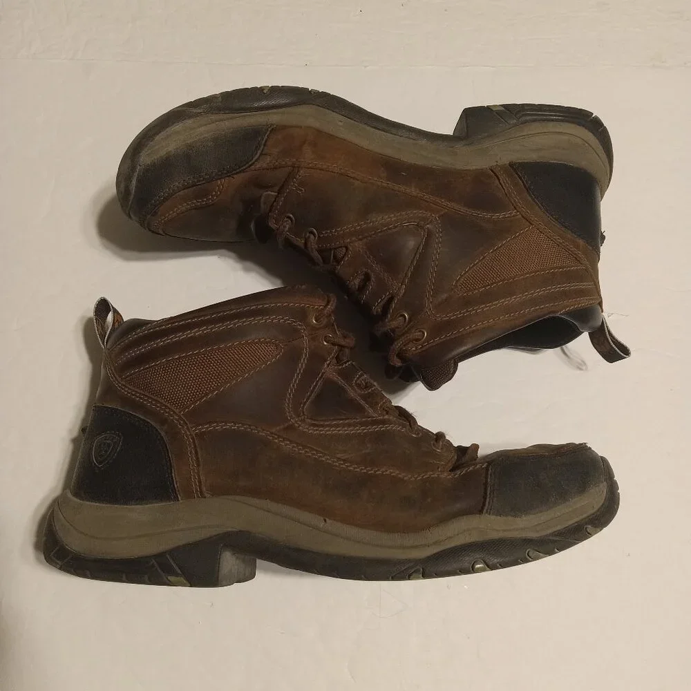 Ariat Men's Terrain Leather Hiking Boots 10002182 Size 10.5 EE
